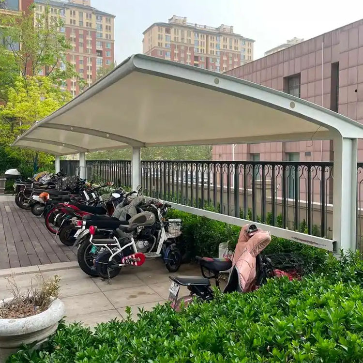 甘孜膜结构电动车棚